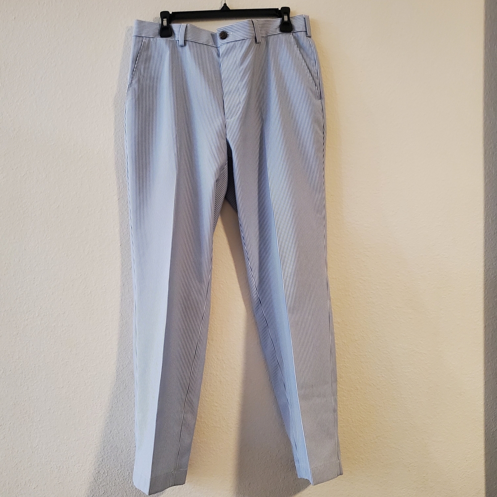Brooks Brothers Men's Blue Striped Dress Pants Size W34/L30